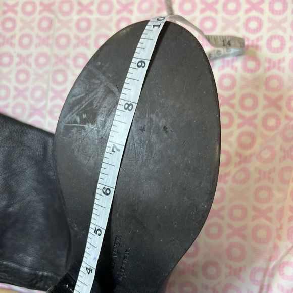 BOTTEGA VENETA RIDING BOOTS BLACK LEATHER SIZE 37 KNEE HIGH BOOTS MOTO - Picture 11 of 13